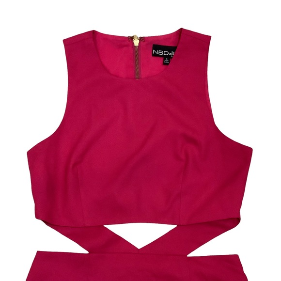 NBD x Naven Magenta Cut-out Mini Dress - Picture 2 of 9